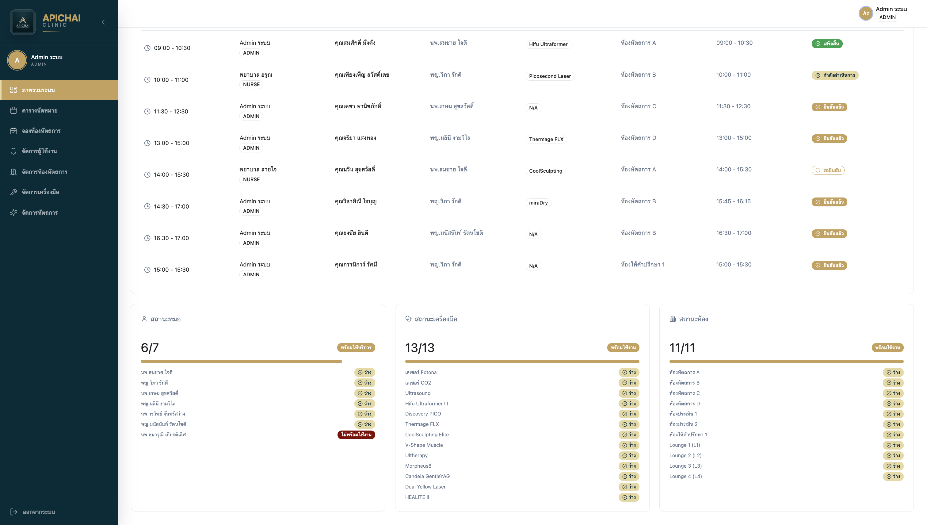 Beauty Clinic Booking System